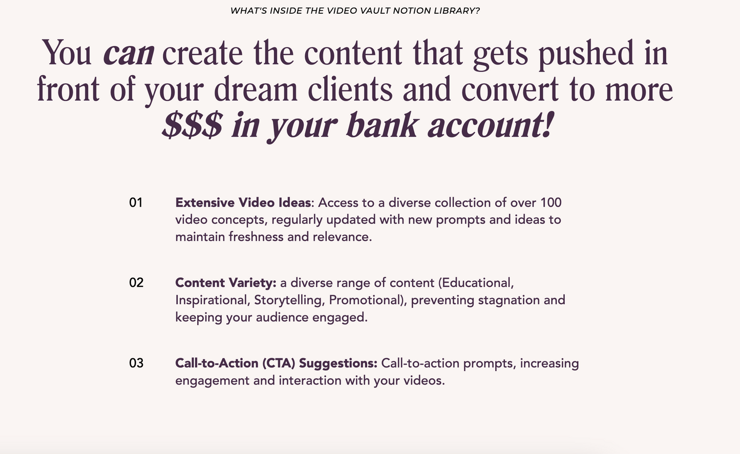 Content Bank | The Video Vault